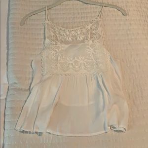 Urban Outfitters white lace tank